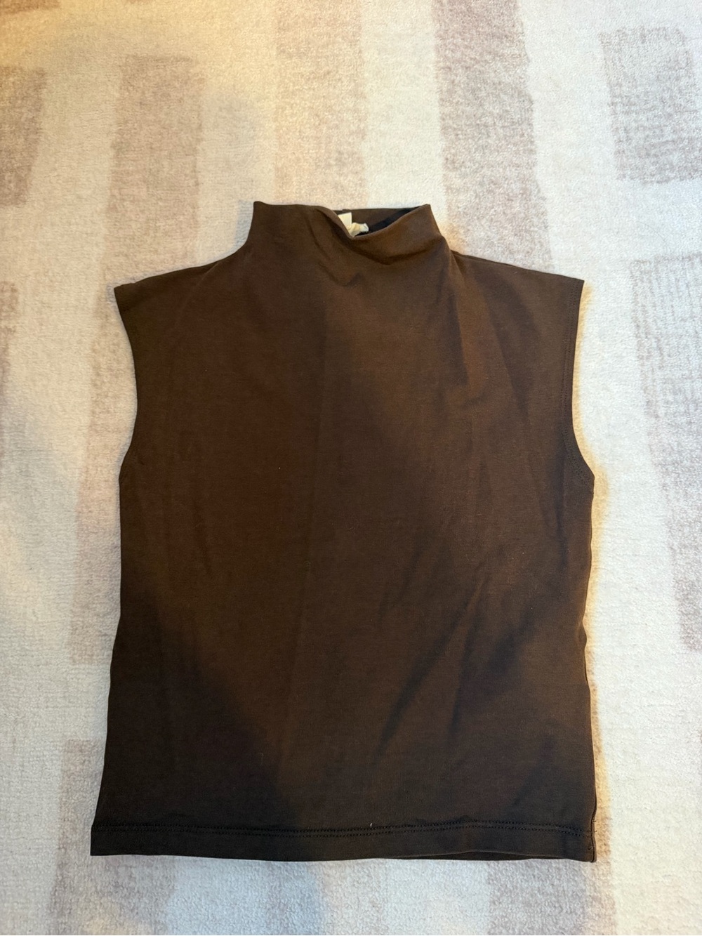 Madewell Black Sleeveless Mock Neck Tank